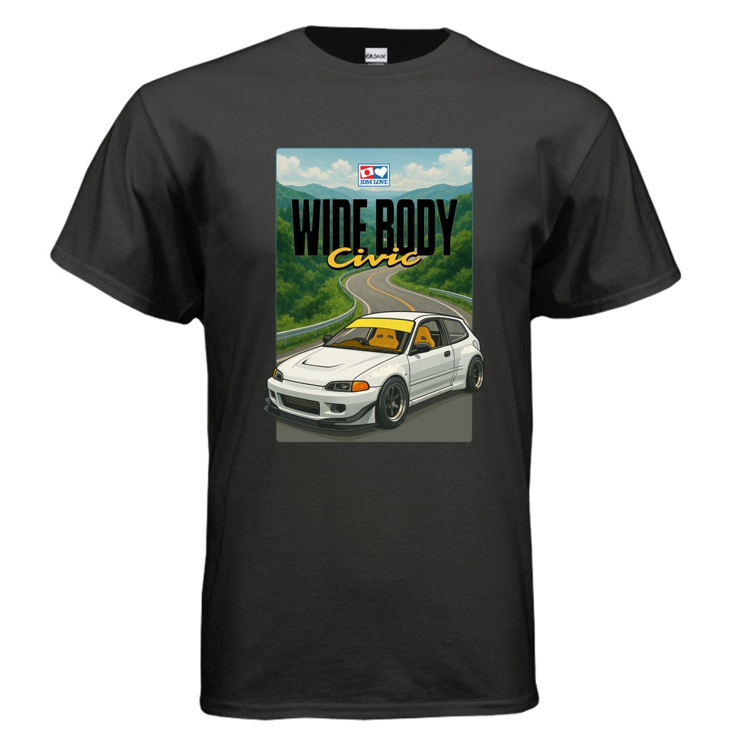 Tshirt T-shirt Japan Hakone White Hatchback with Fender Flares Mock
