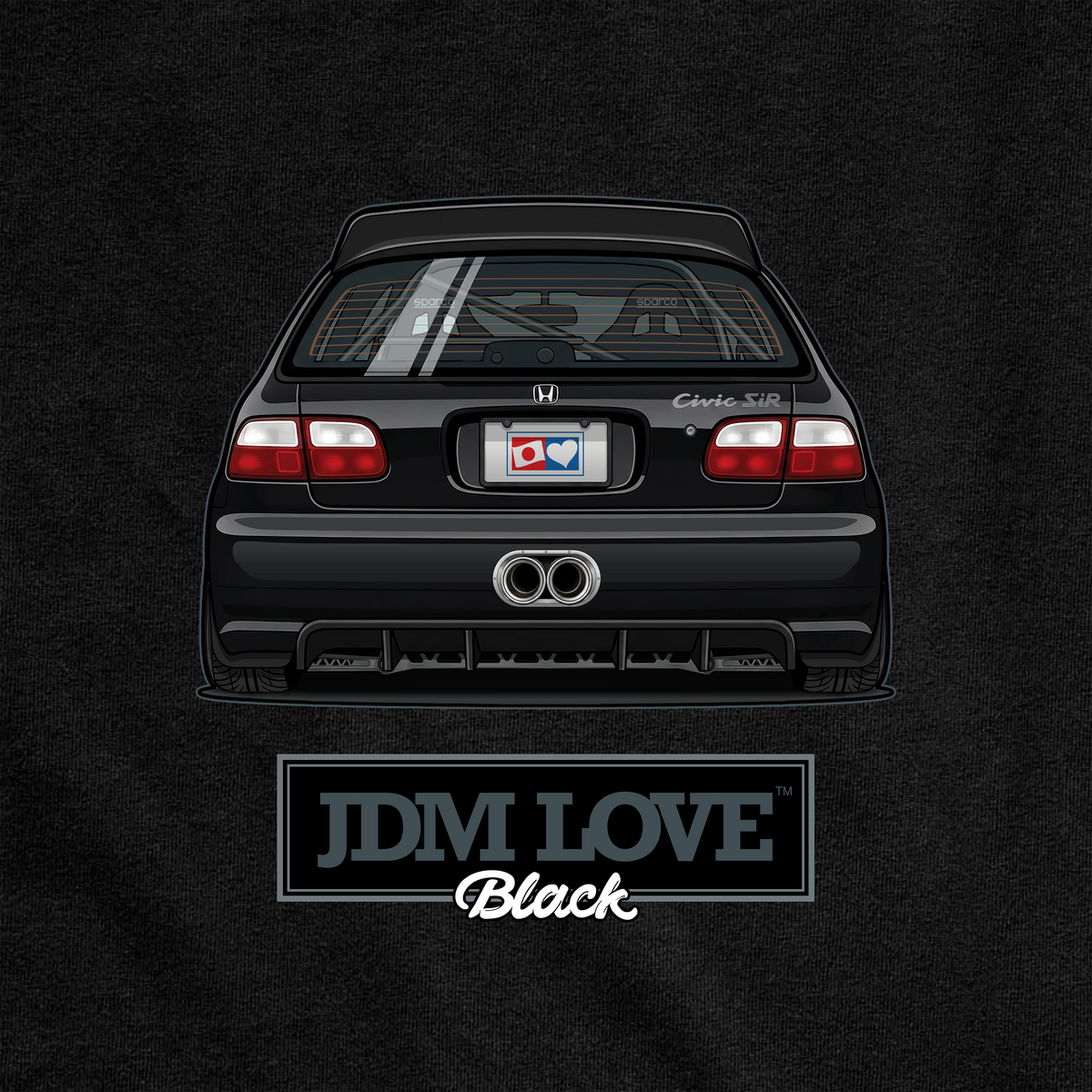 Classic Black Honda
